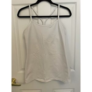 Lululemon Power Y white tank top